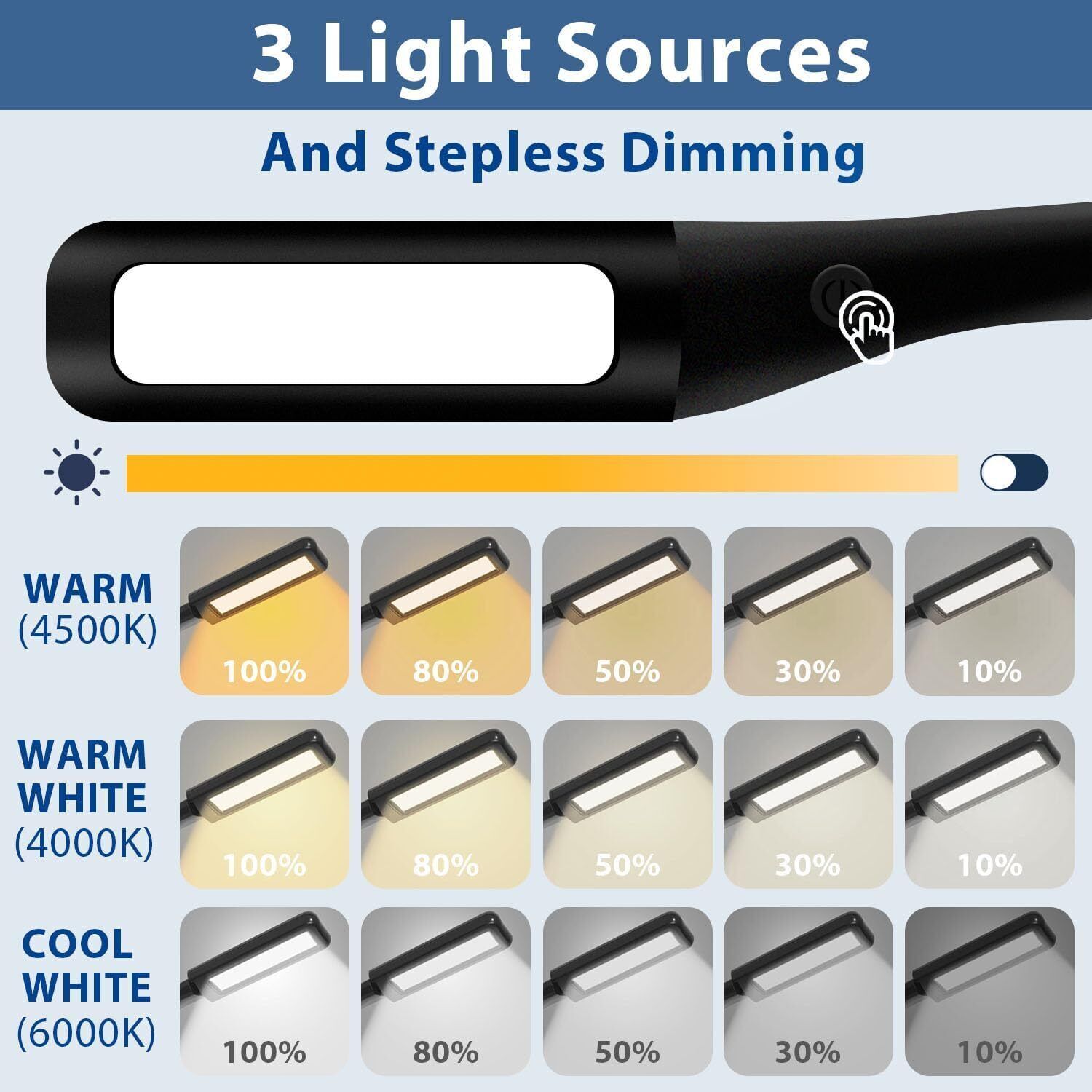 USB Flexible LED Neck Light Book Lamp for Reading book in Bed Biking Camping