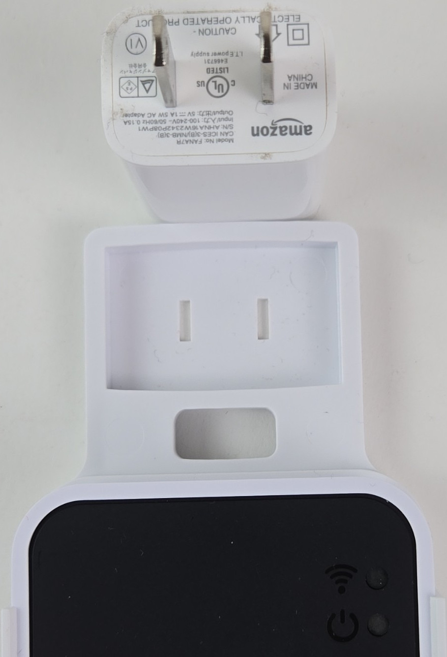 Amazon Wi-Fi Smart Plug HD34R Alexa Compatible App-Controlled White US Plug
