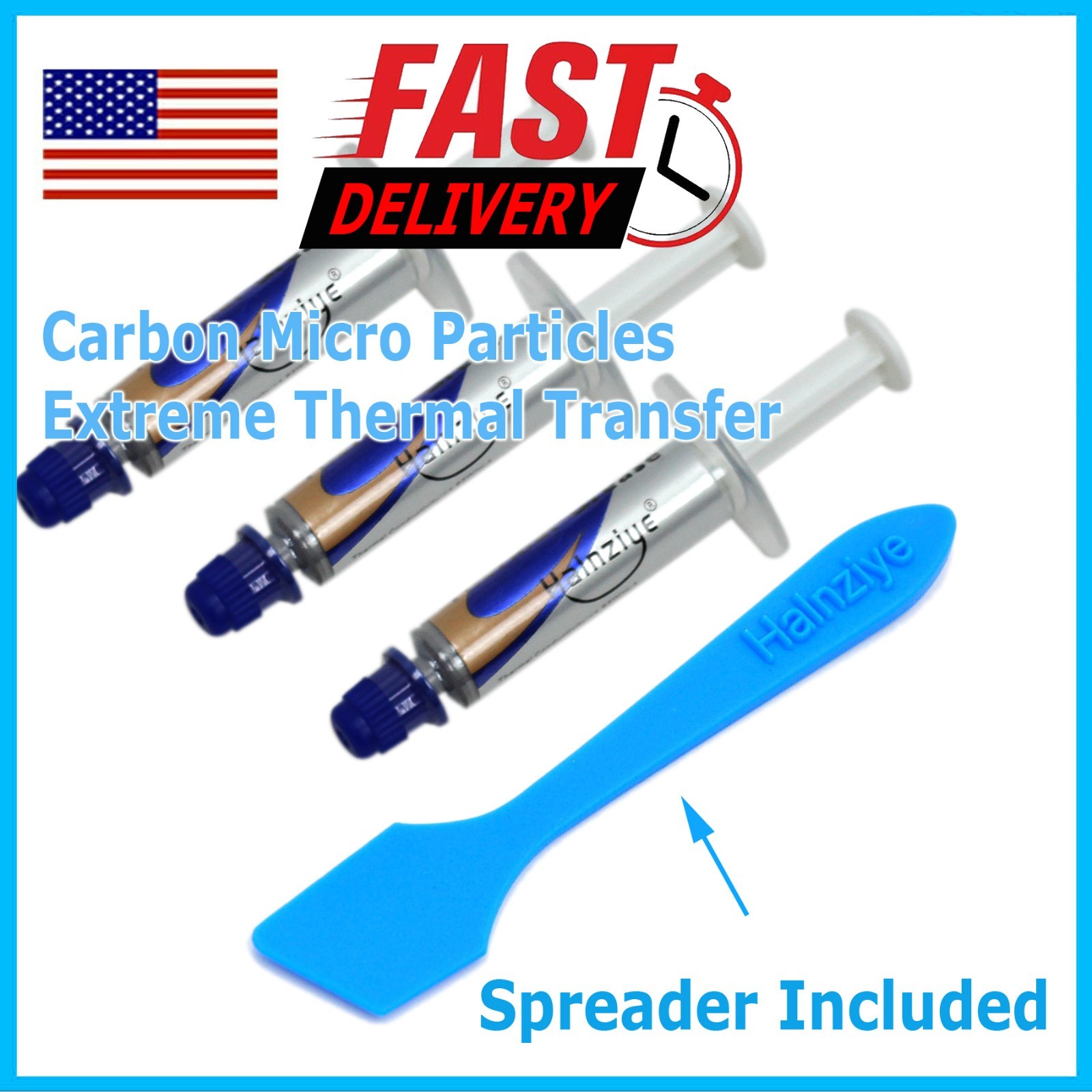 3X High Performance Silver Thermal Grease CPU Heatsink Compound Paste Syringe