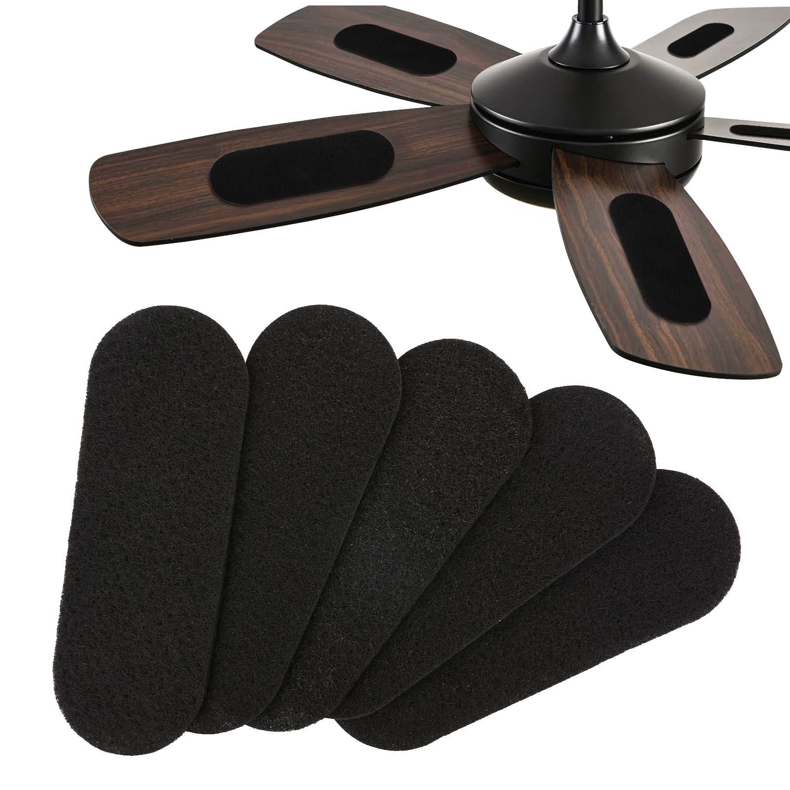 10Pcs Durable Ceiling Fan Filters for Blades - Universal Activated carbon Filter