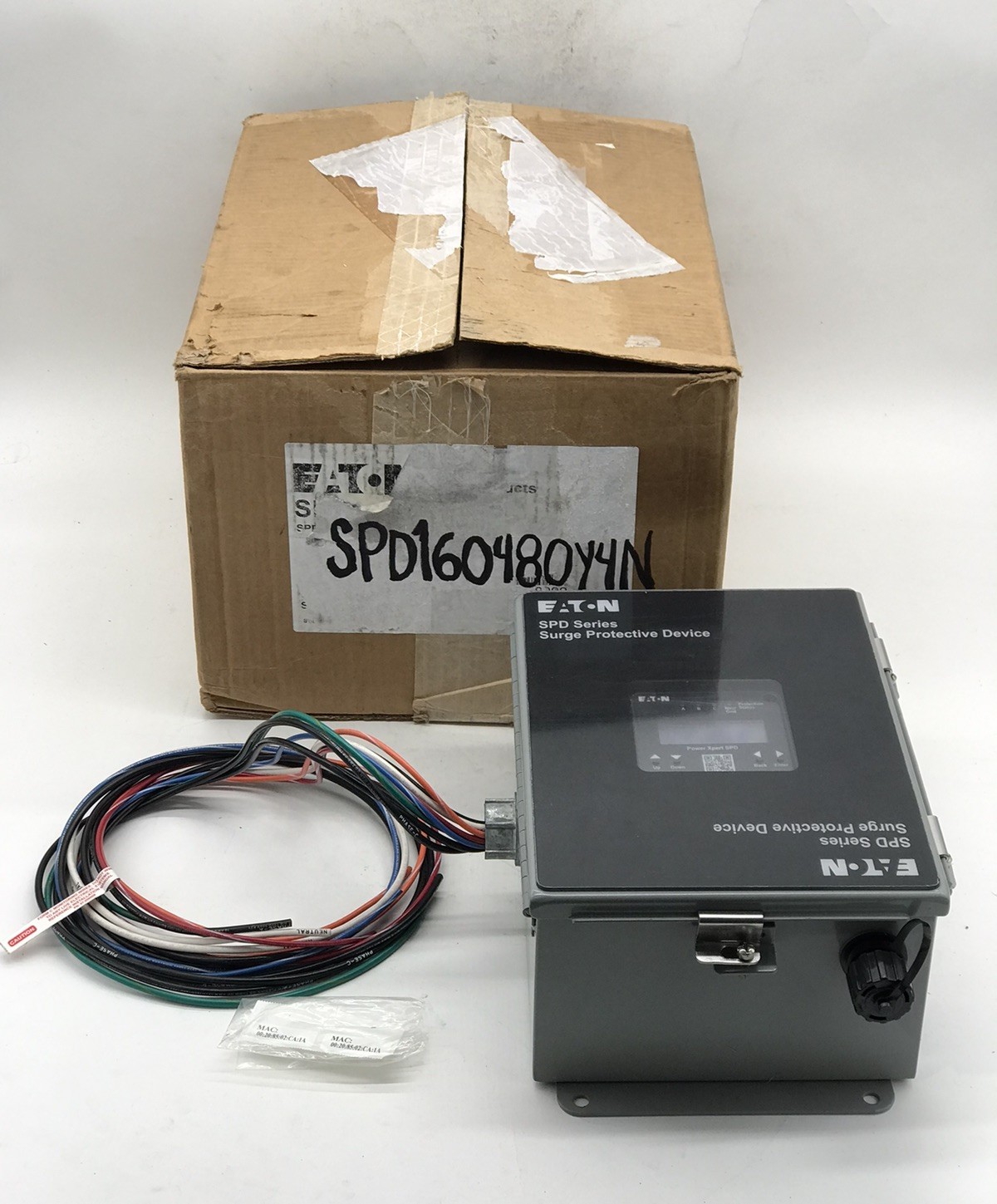HOUSTON STOCK NEW EATON SPD160480Y4N SURGE PROTECTOR 160 KAIC 480V FREE SHIPPING
