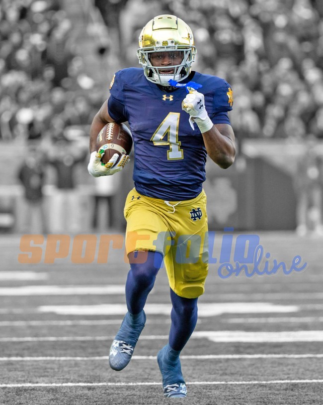 Notre Dame Irish JEREMIYAH LOVE Glossy 8x10 Spotlight Photo College Print Poster