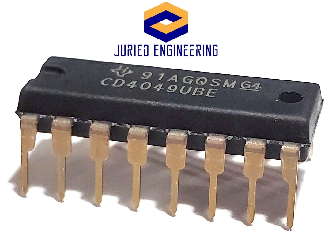 10PCS CD4049UBE CD4049 CMOS HEX Buffer/Converters - New IC