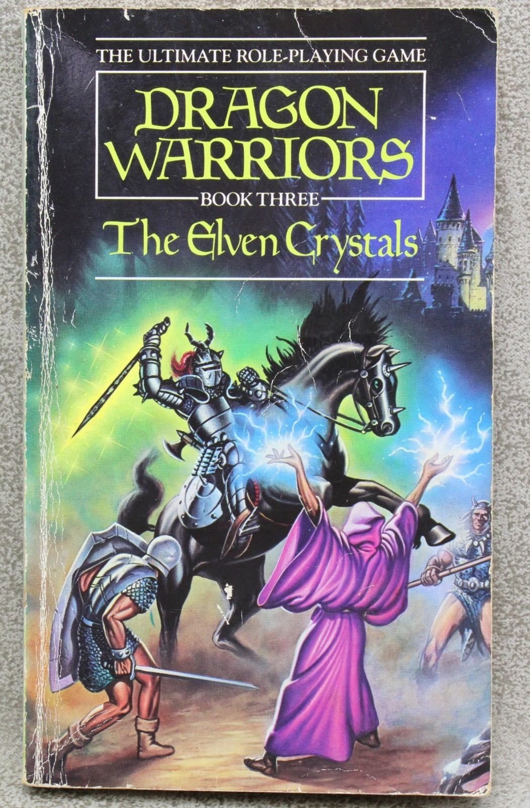 Dragon Warriors Book 3 THE ELVEN CRYSTALS Dave Morris 1986 Corgi Books 28741