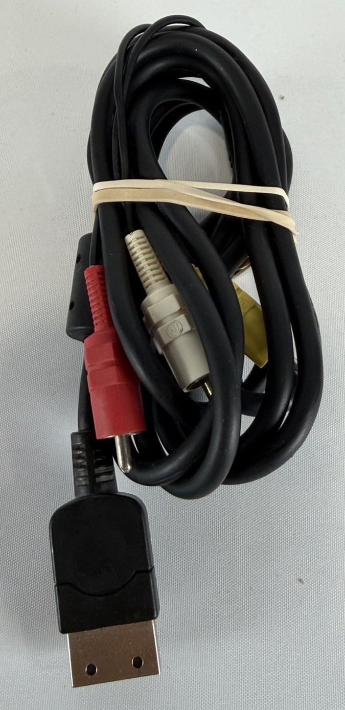 SEGA DREAMCAST AV RCA CABLE AUTHENTIC OEM *TESTED & WORKING*