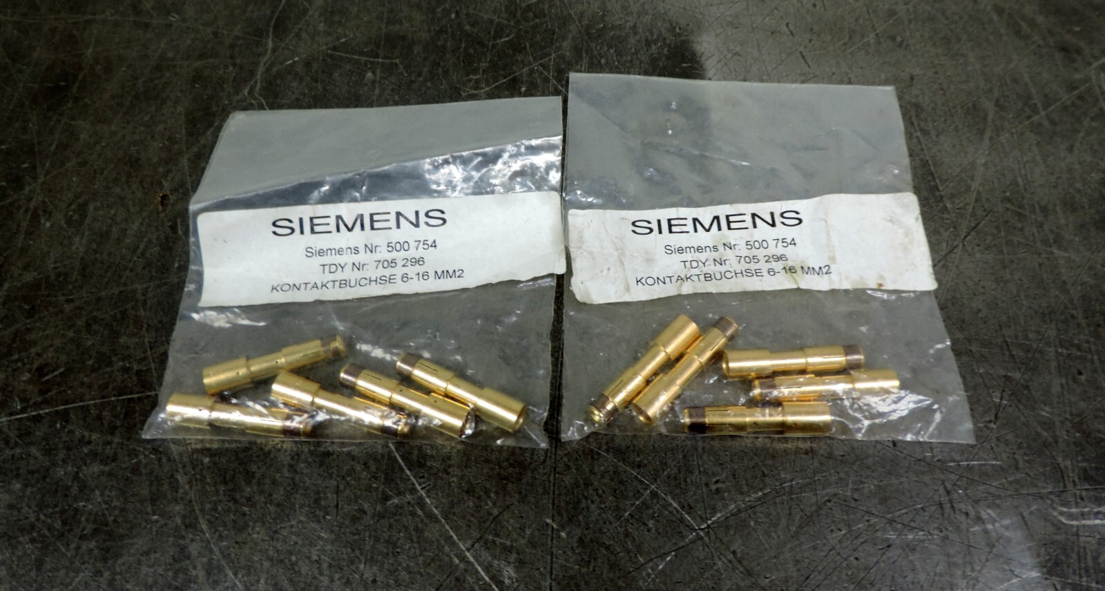 Siemens Power Plug Pin  500 754 Kontaktbuchse 6-16-MM2 Lot of 10