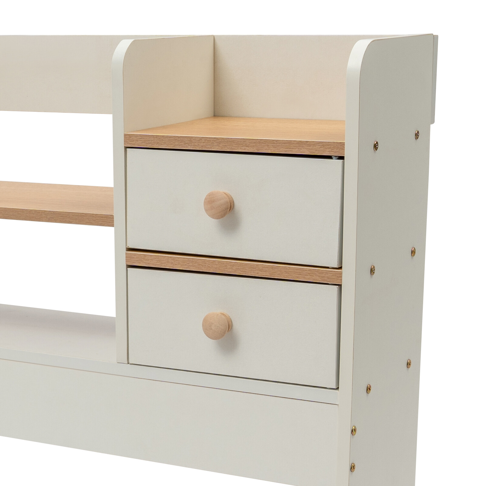 2 Tiers Desktop Bookshelf Office Dorm Desk Organiser Storage Shelf Display Rack