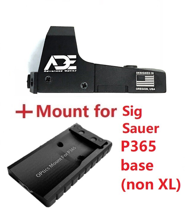 ADE RD3-006B Python GREEN Dot Reflex Sight + SIG SAUER P365 Plate Pistol S/A
