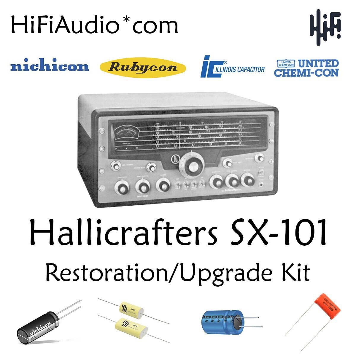 Hallicrafters SX101 radio Restoration kit repair upgrade recap capacitor rebuild