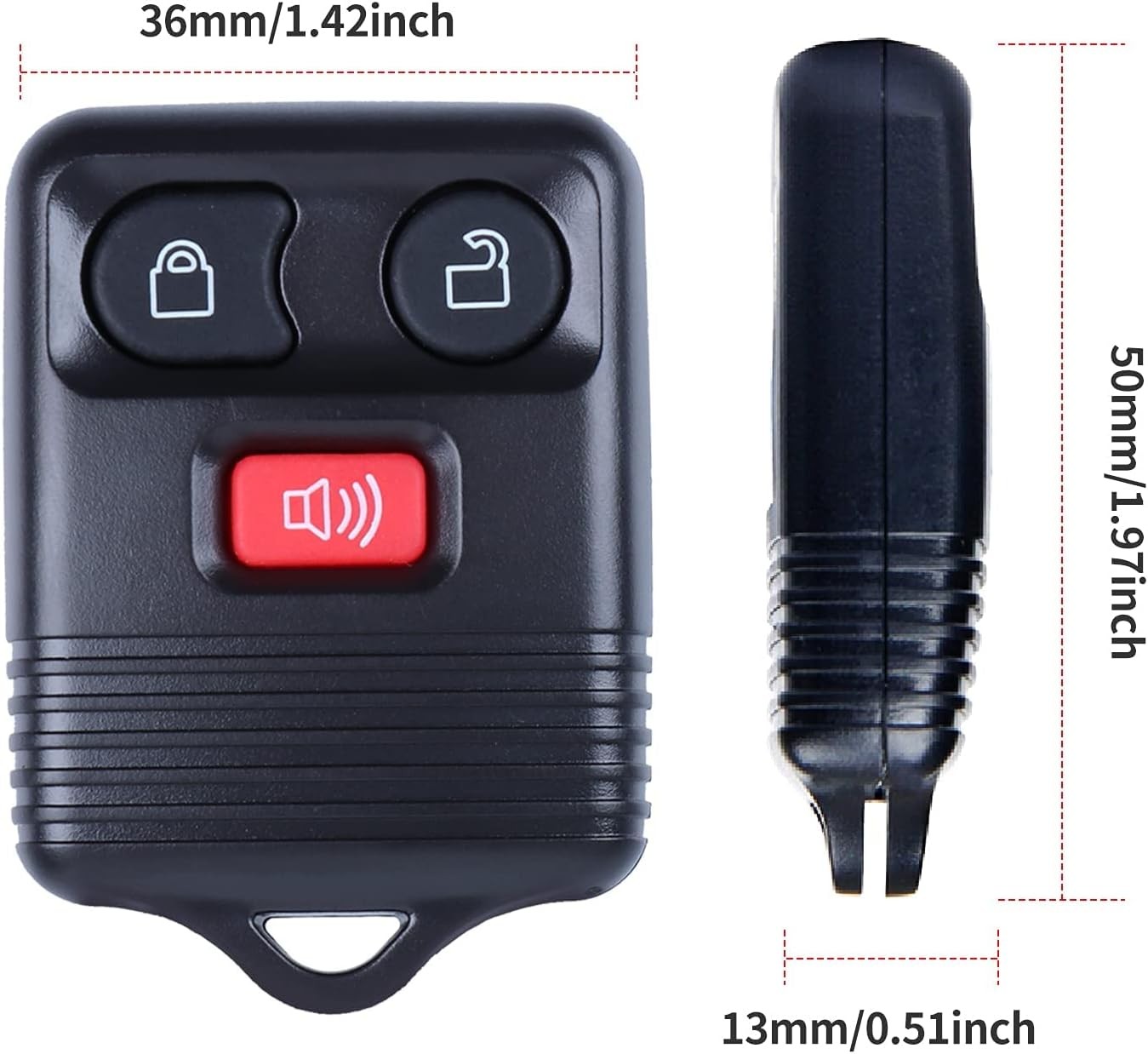 Remote Control Key Fob Replacement Compatible for 1998-2016 315Mhz 2pc
