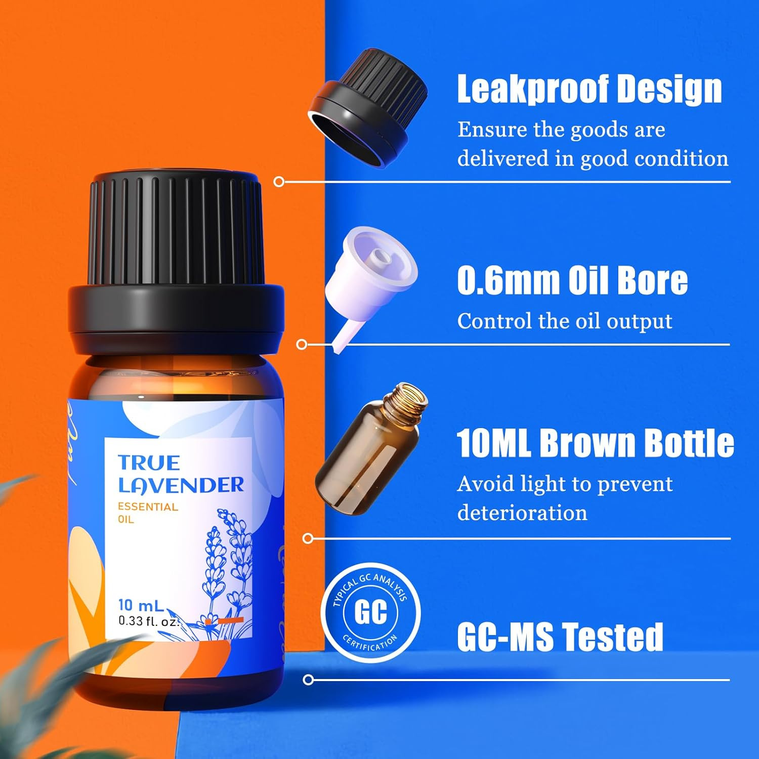 HIQILI Essential Oils for Diffusers for Home，Top 6 Gift Essential Oil Set，Includ