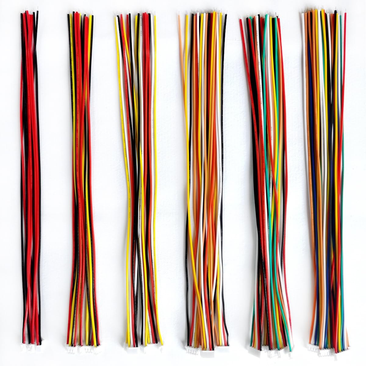 BOJOUL for 30 Pcs JST ZH 1.5mm 2 3 4 5 6 7 Pin 28AWG Female Connector Plug...