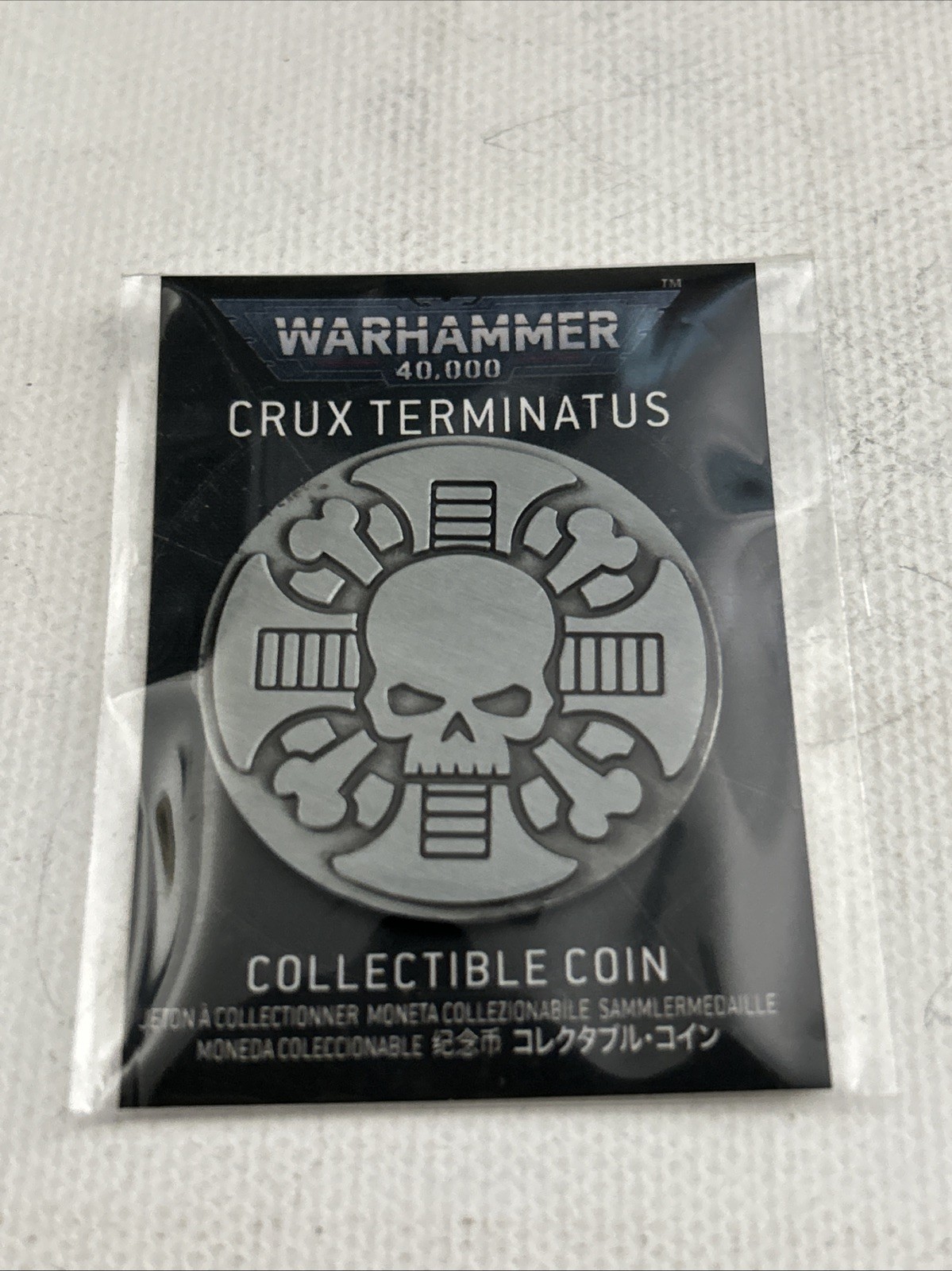 Warhammer 40K Crux Terminatus Limited Edition Collectible Coin BRAND NEW SEALED