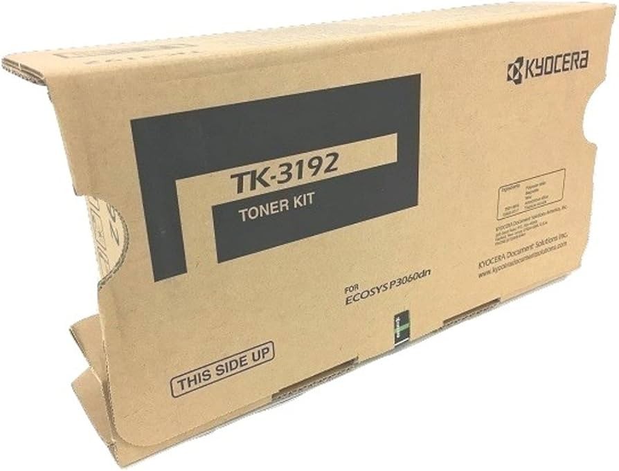 Genuine Kyocera 1T02T60US0 Model TK-3192 Black Toner Cartridge For use with Kyoc