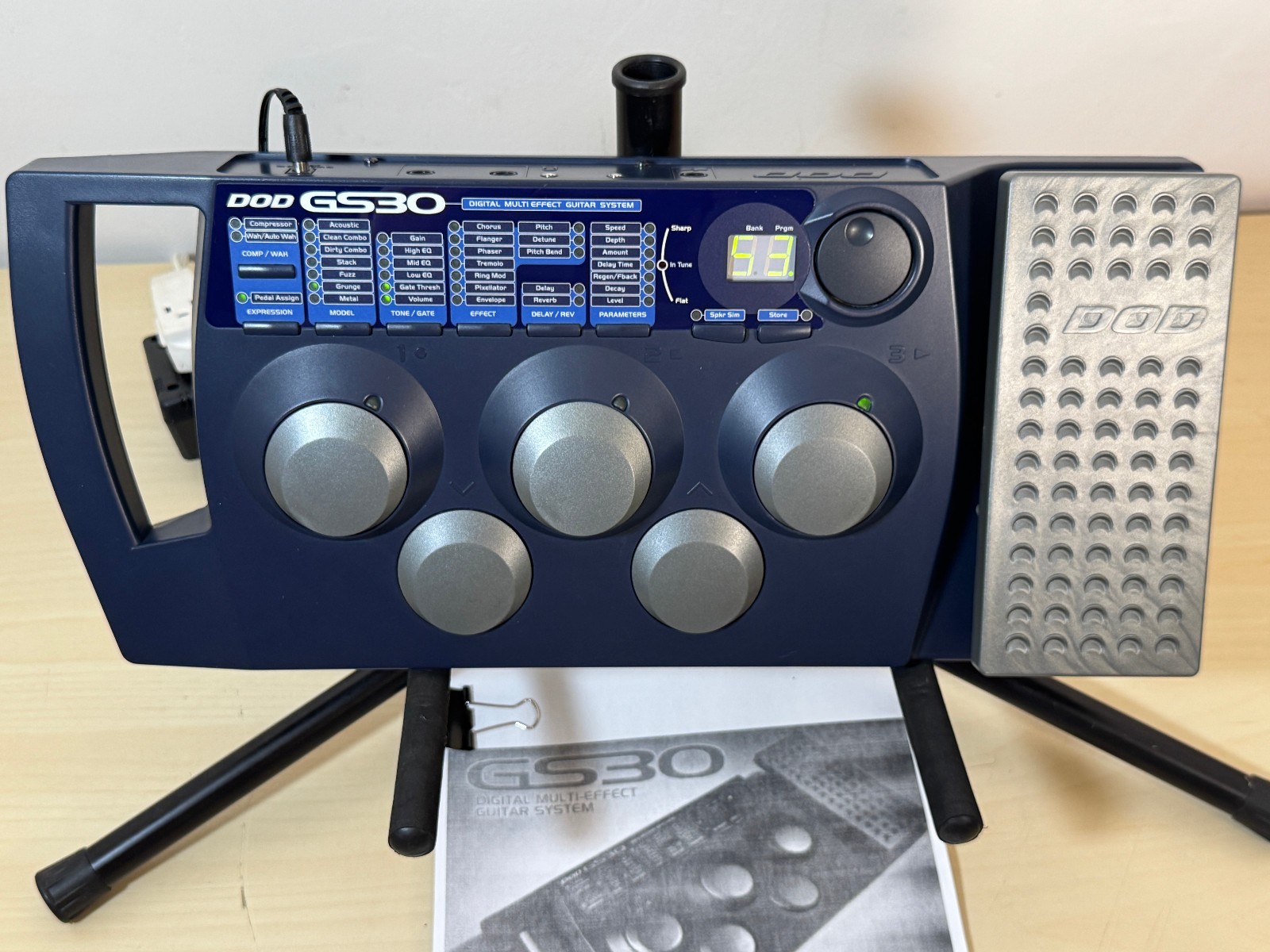 DOD GS30 - Digital Multi Effect - Guitar Effects Processor - w/ Manual and Power