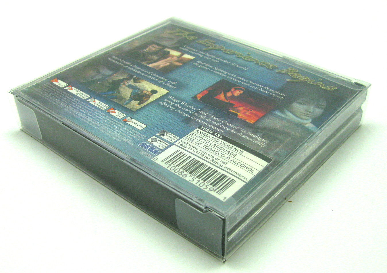 1x SEGA DREAMCAST CIB DOUBLE CD GAME CASE CLEAR PROTECTIVE BOX PROTECTOR SLEEVE