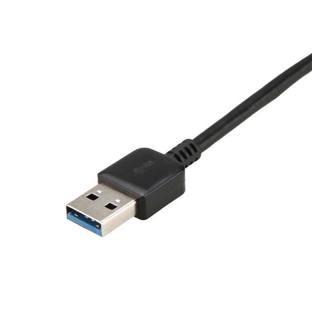 4 Port USB 3.0 Hub Cable Power Adapter Splitter Multiple Extender for Laptop