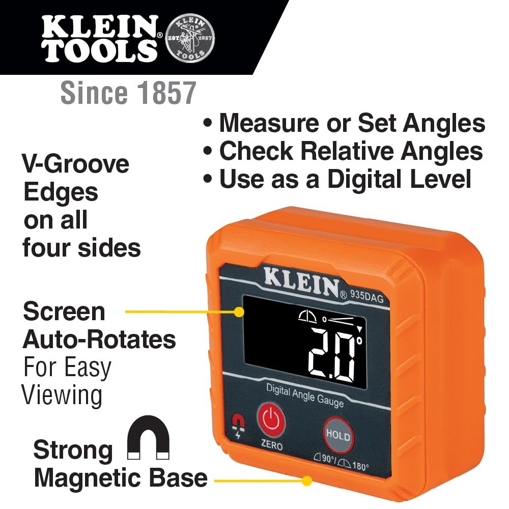 Klein Tools 935DAG Digital Electronic Level and Angle Gauge, Level, Multi