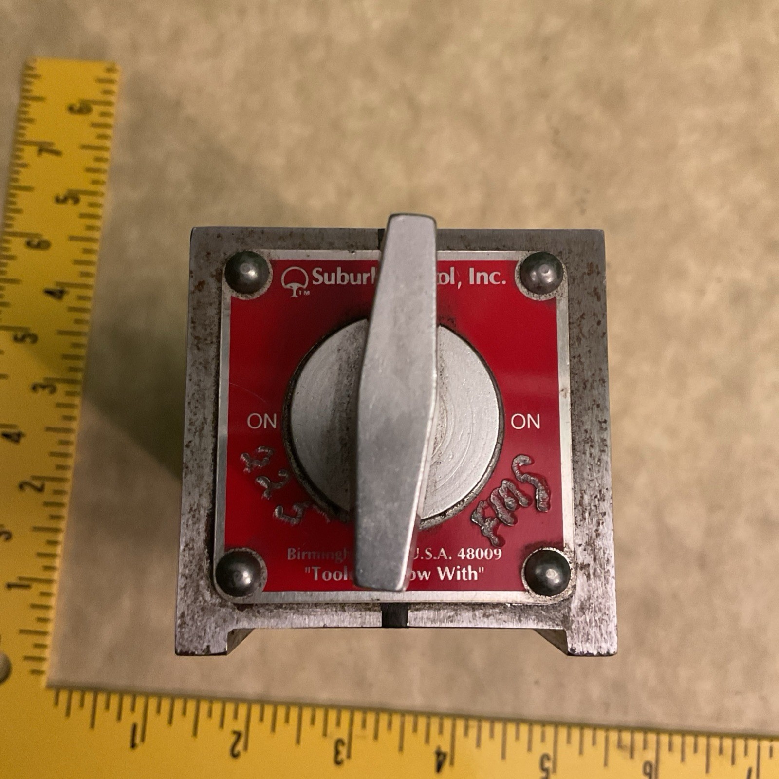 Lightly Used Suburban Tool MTC-S Magnetic Toolmaker's Chuck 5" x 2" x 2"