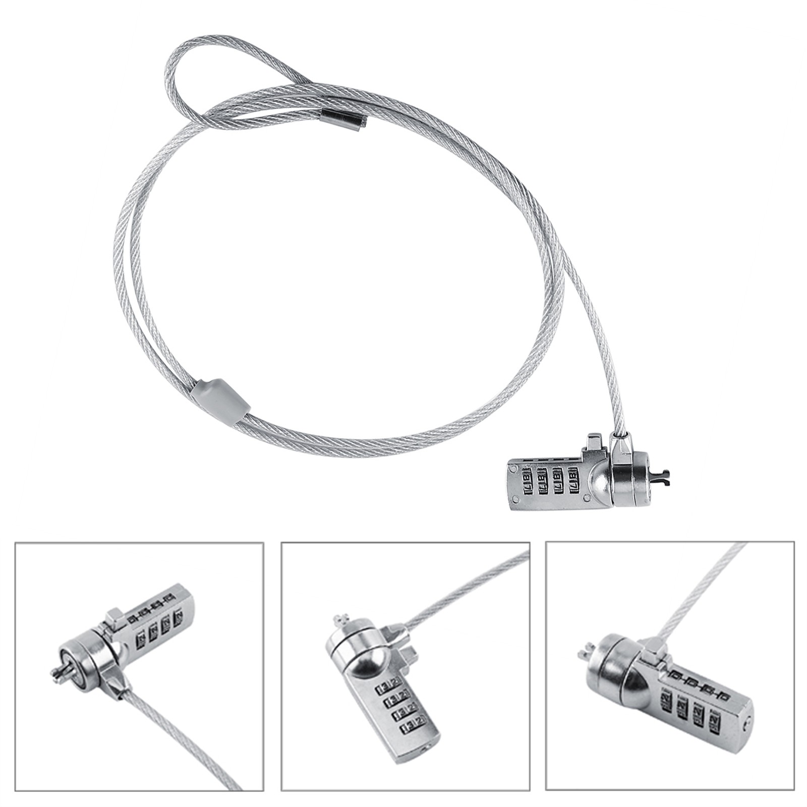 Laptop Combination Security Lock Cable Chain Theft Deterrent 4 Digit