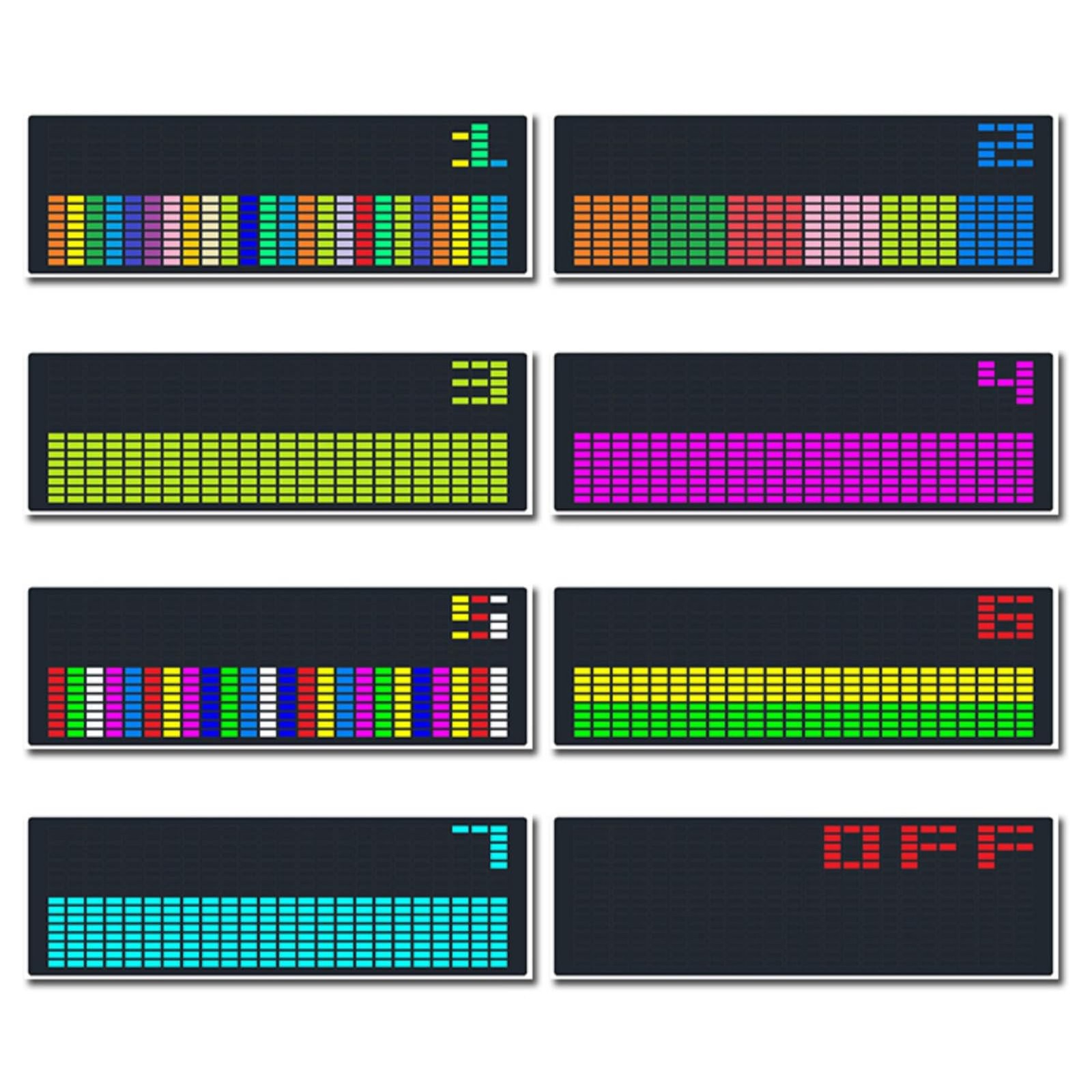 Denash 384 LEDs Music Spectrum Display, Audio Analyzer #511