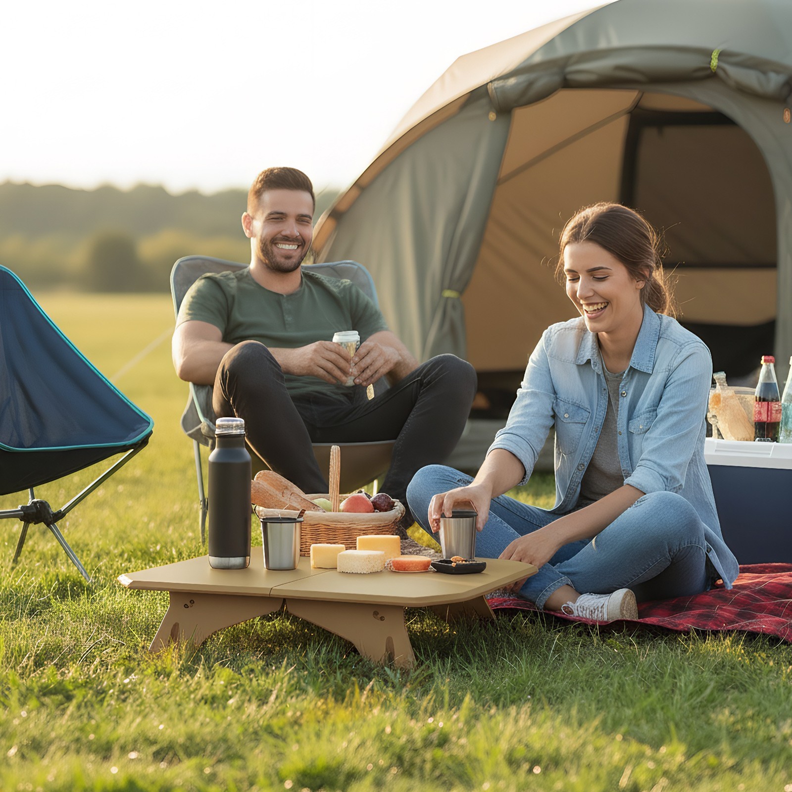 Lightweight Foldable Camping Table Outdoor Folding Table with Aluminum Legs