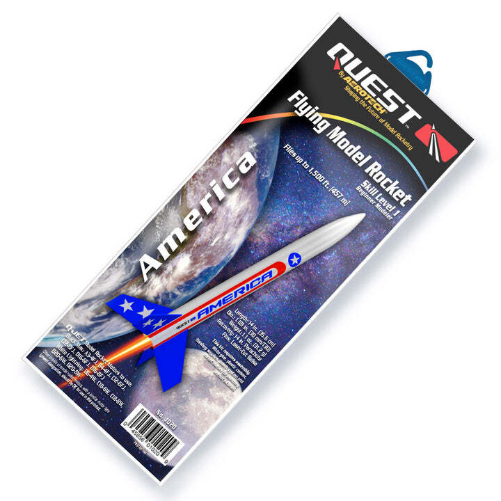 Quest Flying Model Rocket Kit Quest America QST 1020
