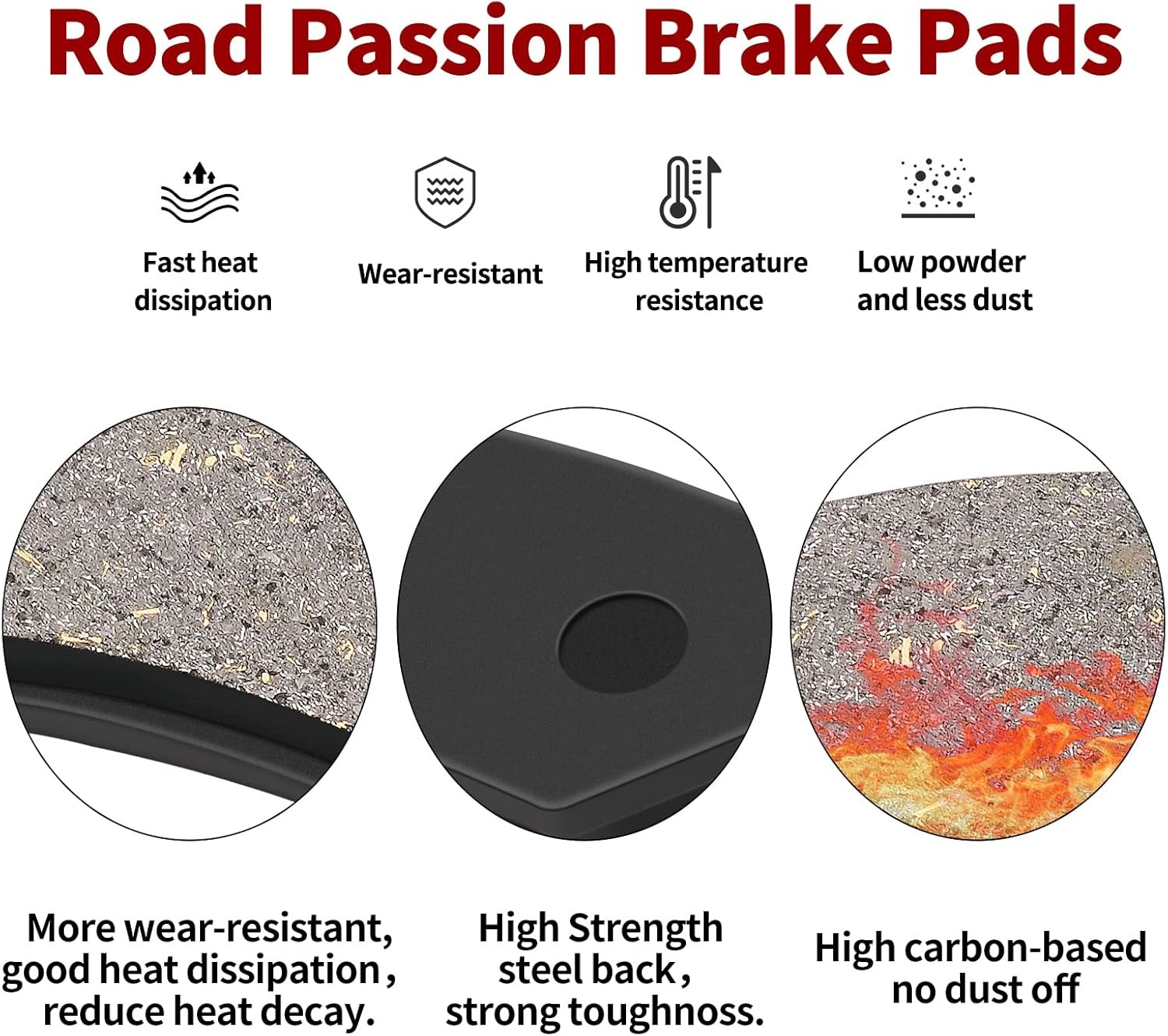 Brake Pad Replacement Compatible ATV Quad Front Rear
