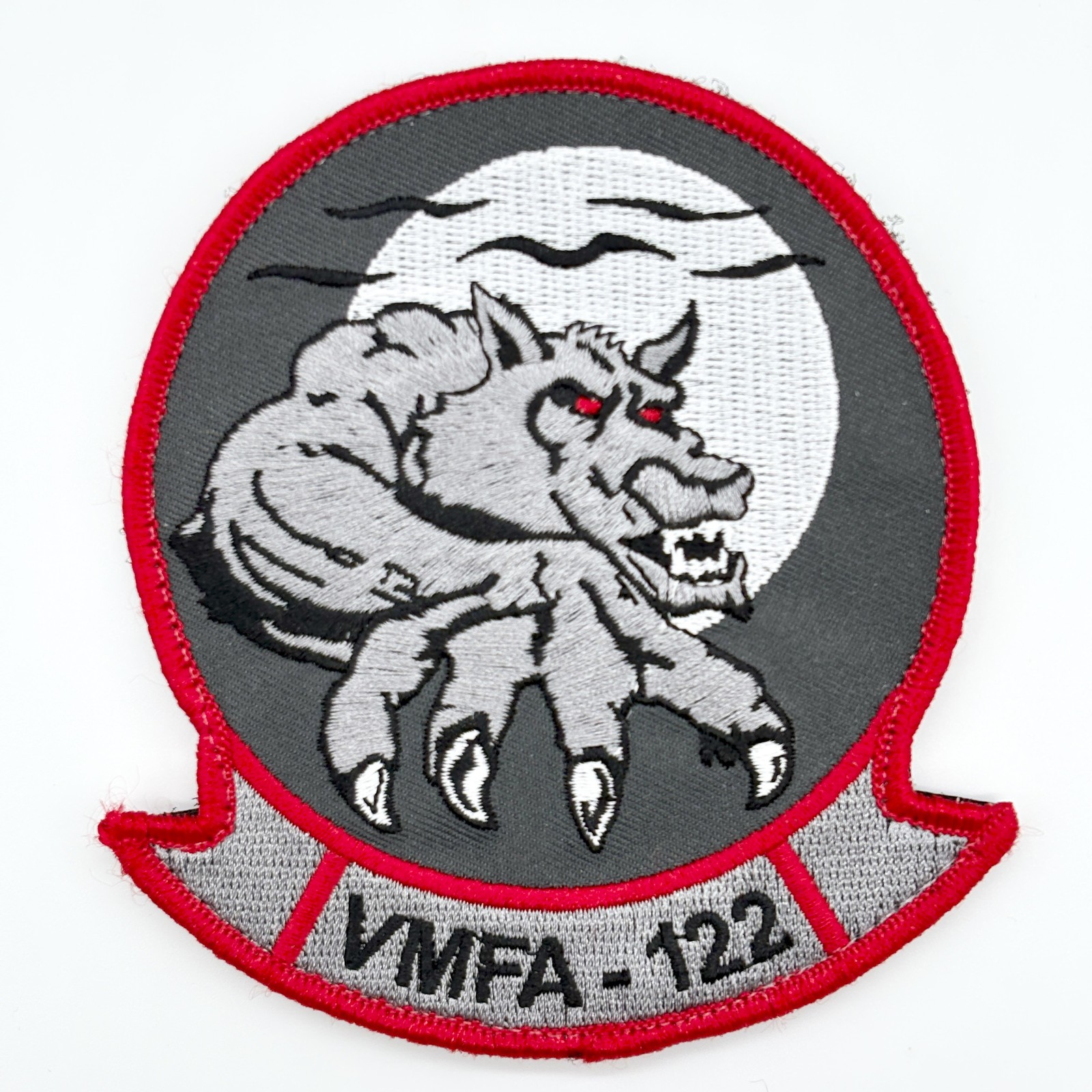 VMFA-122 Werewolves Patch – Embroidered, Hook and Loop