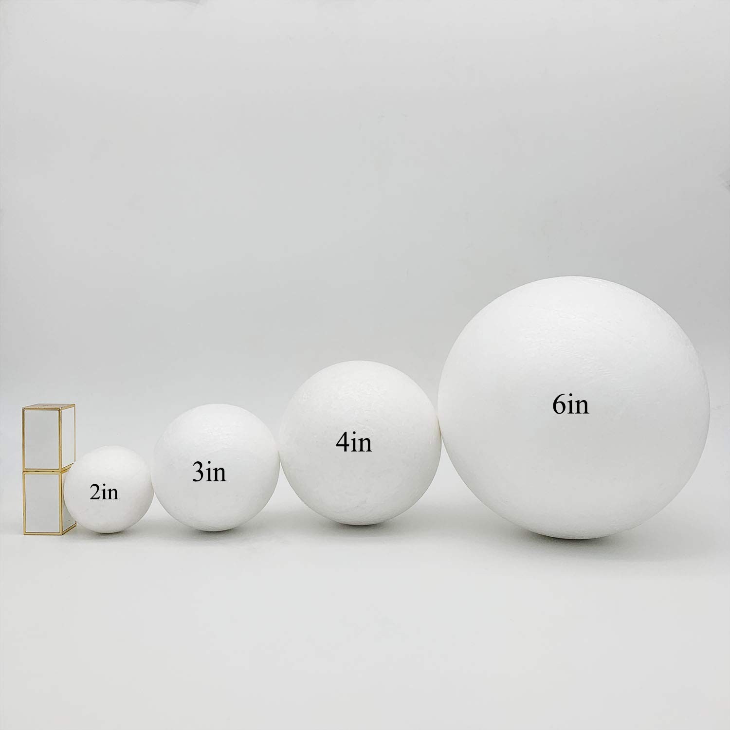 4 Inch Craft Foam Balls 24-Pack, Supplies Foam Balls for Christmas DIY Arts a...