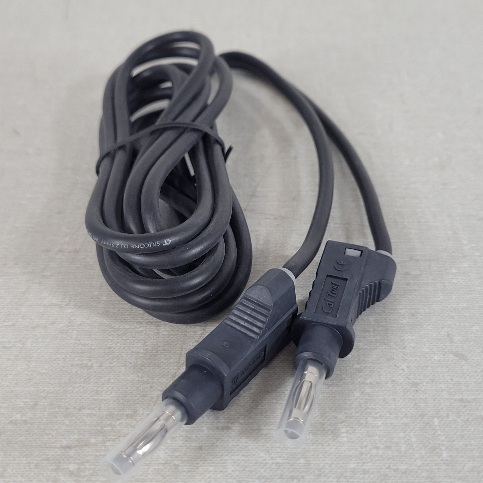 Cal Test Electronics CT2151-200-0 2m Black 4mm Stackable Banana Test Lead 36A