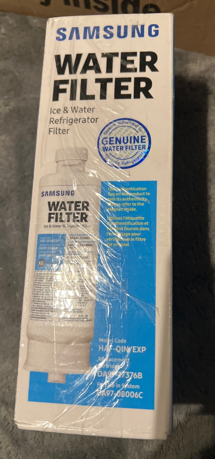 1 PACK Genuine Samsung DA97-17376B HAF-QIN/EXP REFRIGERATOR Water Filter US