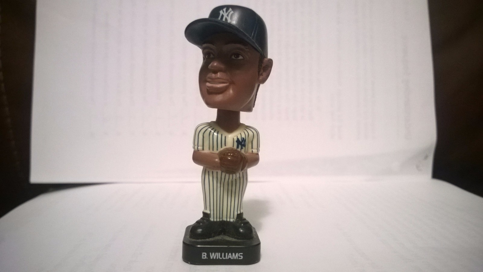 2002 D.WILLIAMS ☆RARE☆ POST CEREAL NEW YORK YANKEES MINI BOBBLE HEAD 3"
