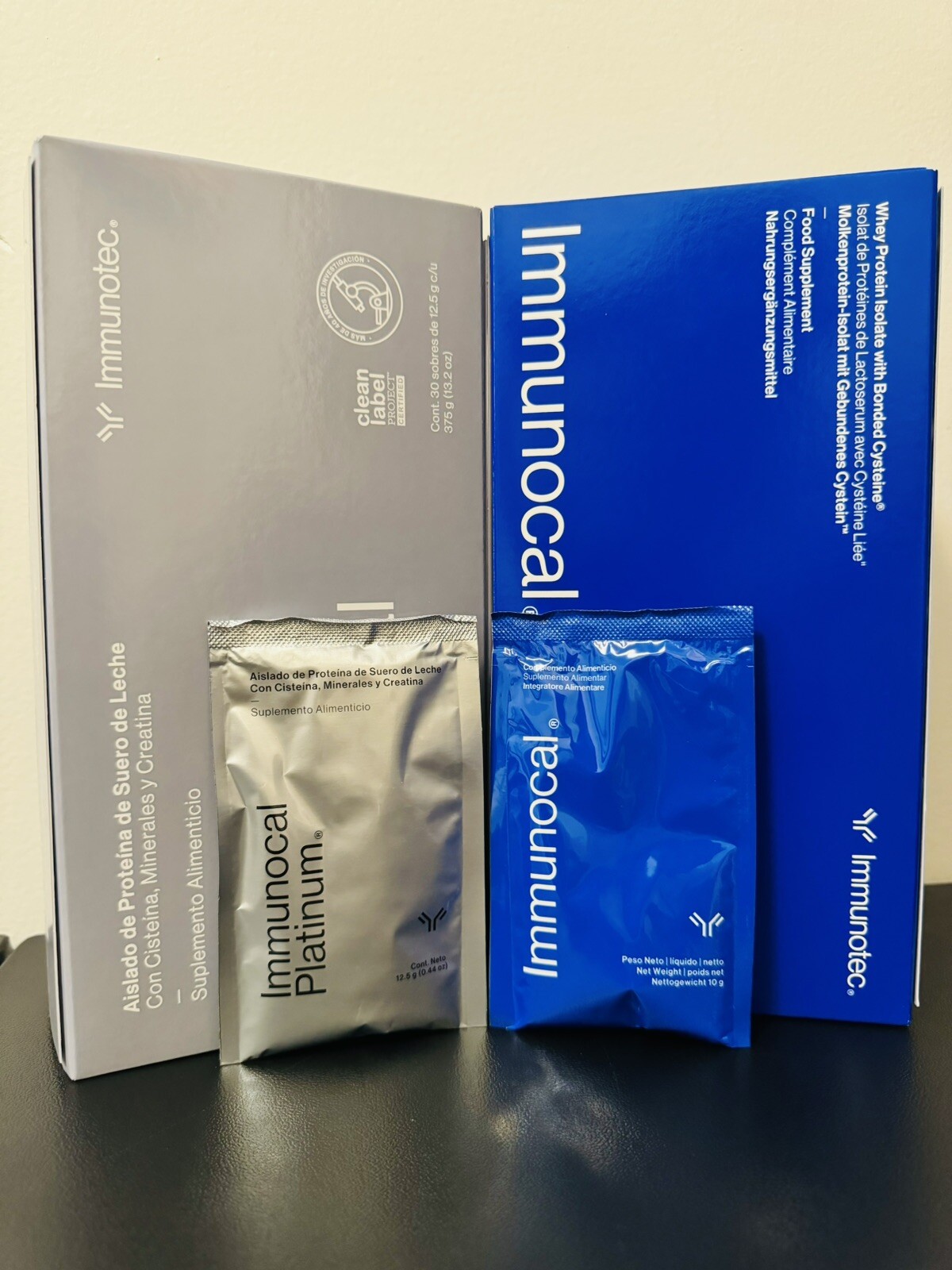 Immunocal Classic 1 ( Blue ) & 1 Platinum : 2 BOXES - 60 Pouches.
