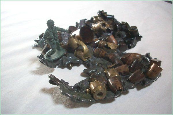 Last Man Standing ..... assemblage art