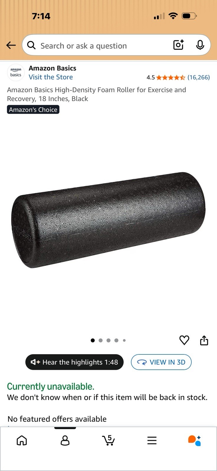 Foam Roller Deep Tissue Massager