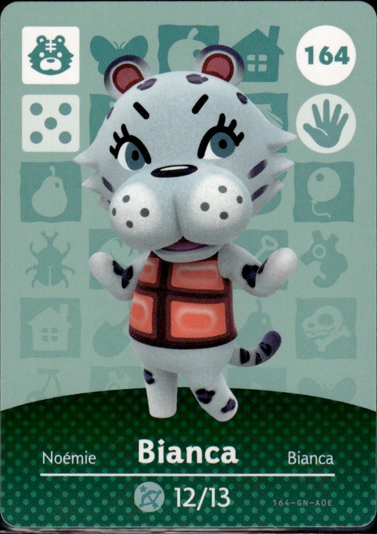 164 Bianca Amiibo Card 164 Series 2 Animal Crossing Nintendo Switch NA Region