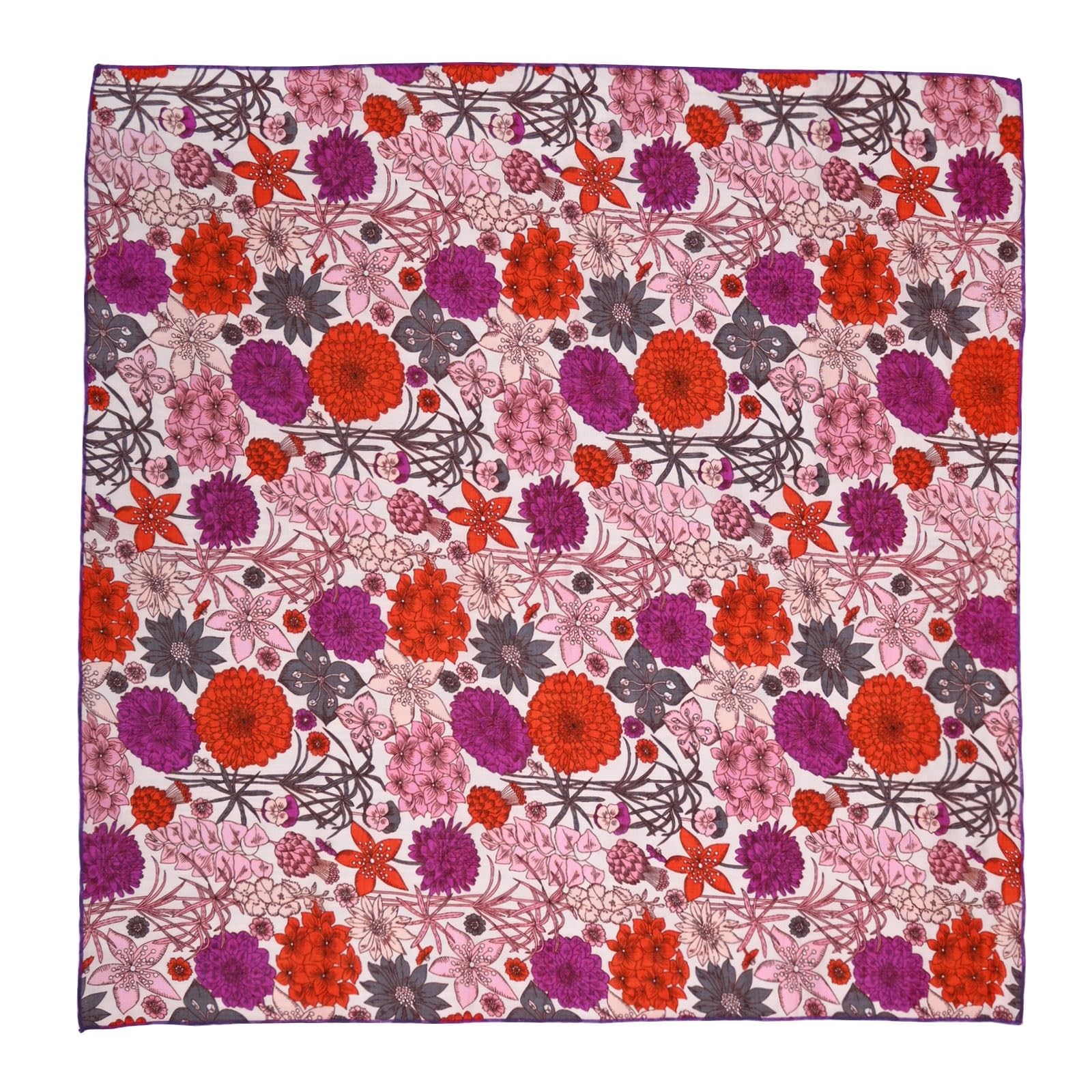 2 Pack Soft Cotton Blend Bandana Women Men 21.6 Inch Square Neck Head Scarf