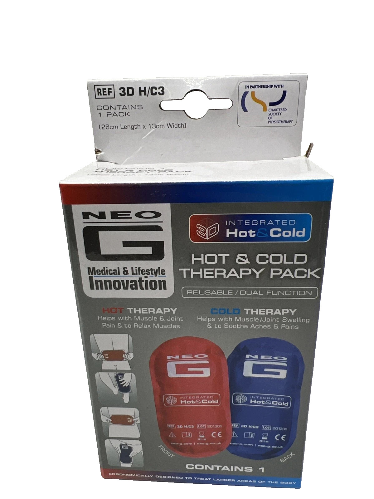 Neo G Hot & Cold Reusable Therapy Pack Ice Heat Sooth Muscle Knee ankle shoulder