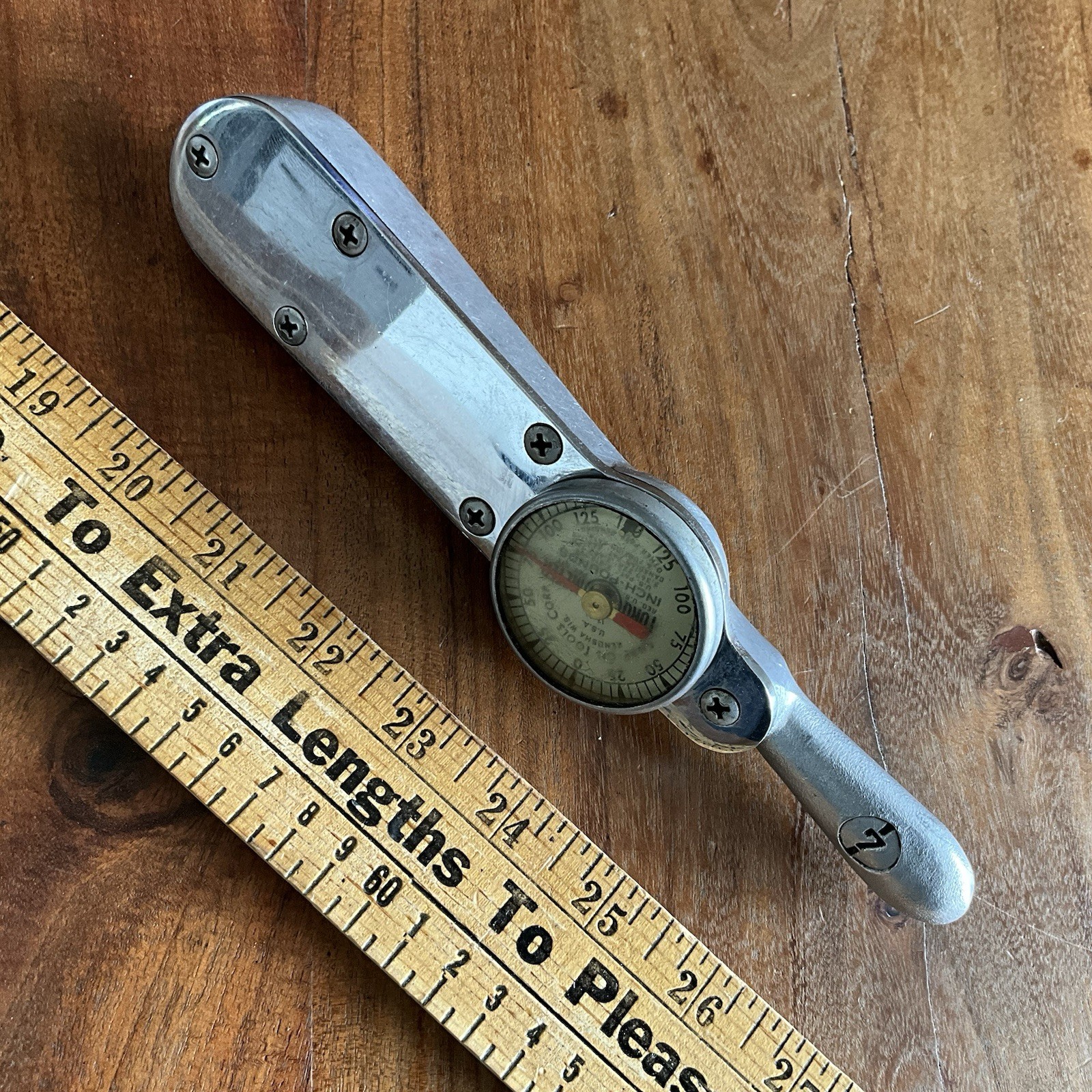 Snap-On Torqometer TQ12-B 3/8” Drive Dial Torque Wrench US/Metric 0-150 in-lbs