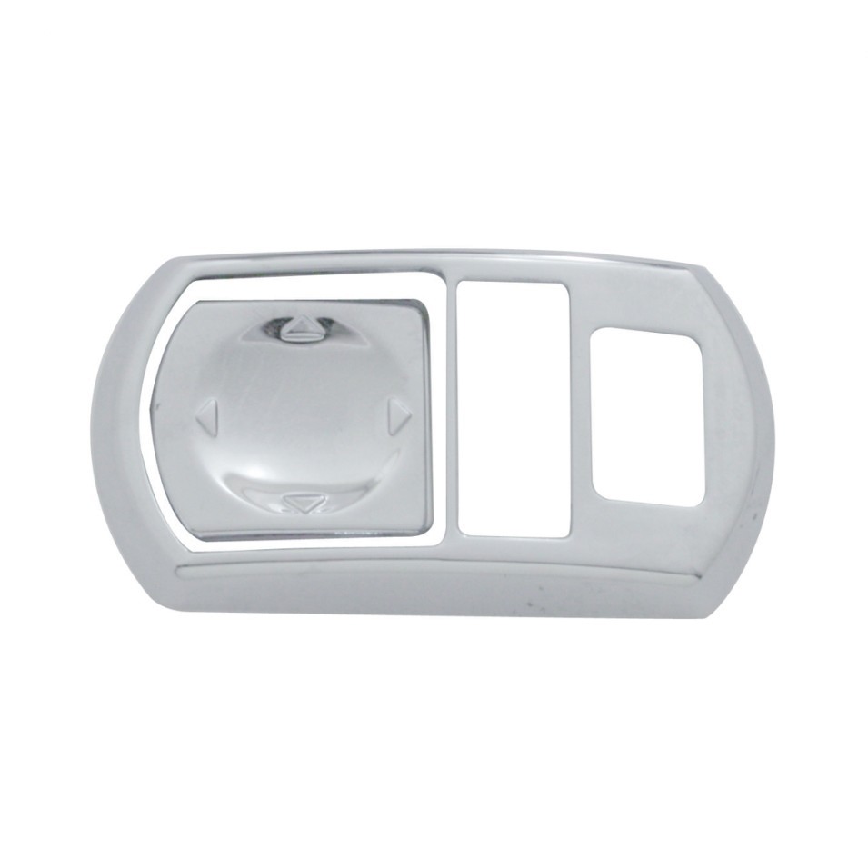 Chrome Mirror Switch Cover f/ 2006+ Kenworth W900, T800, T660, C500 -Driver Side