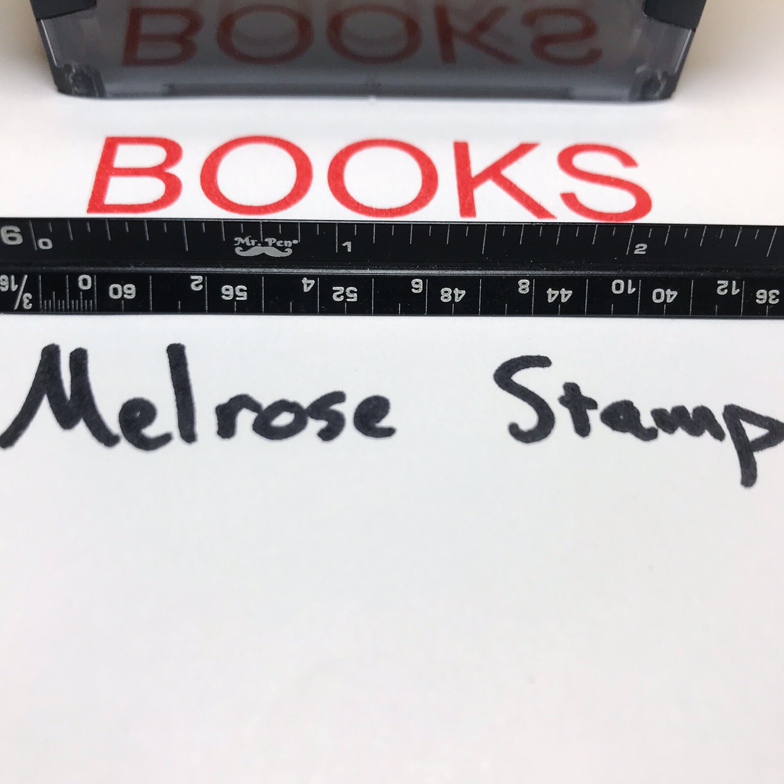 Books Rubber Stamp Red Ink Self Inking Ideal 4913