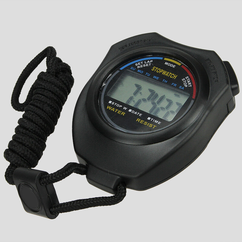 Stopwatch Digital LCD Sports Counter Timer Watch Handheld Countdown Stop Timer