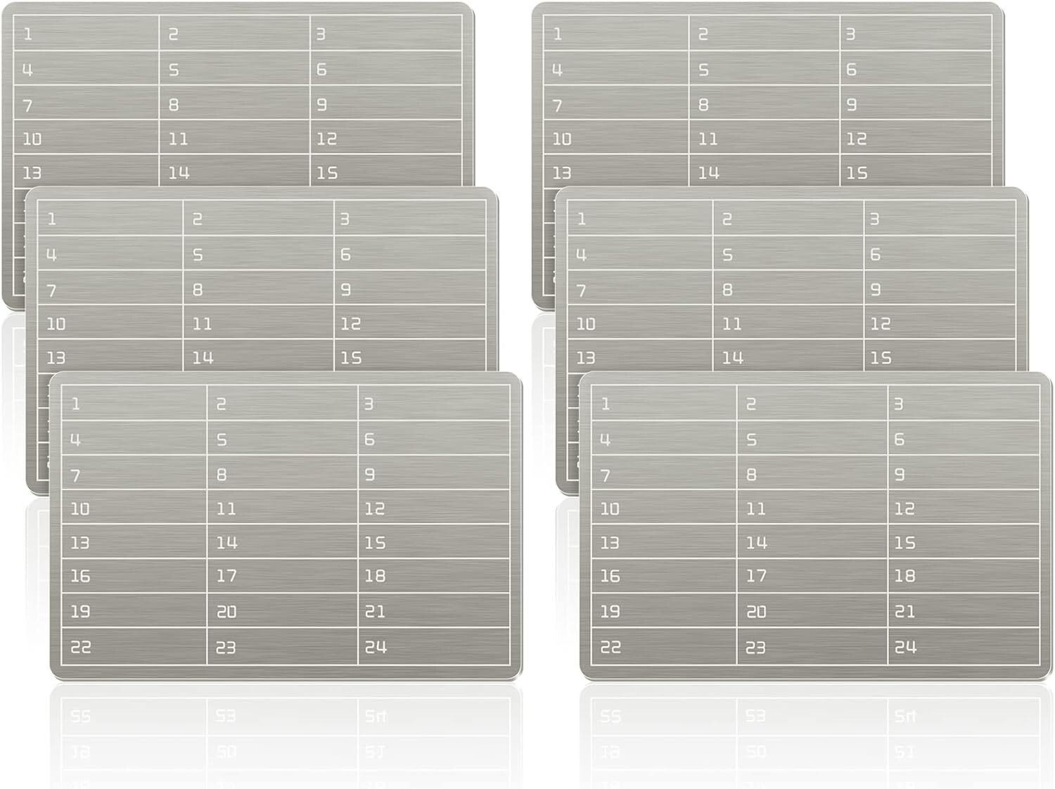 6 Plates Steel Wallet Crypto Cryptocurrency Seed Storage Crypto Wallet for Bi...