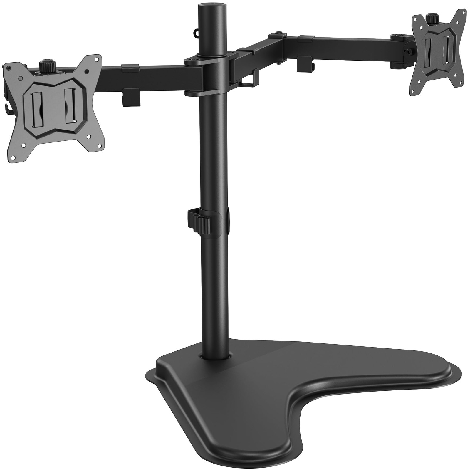 Freestanding Dual Monitor Stand for 2 Screens up to 32 inch, Heavy Duty Monit...