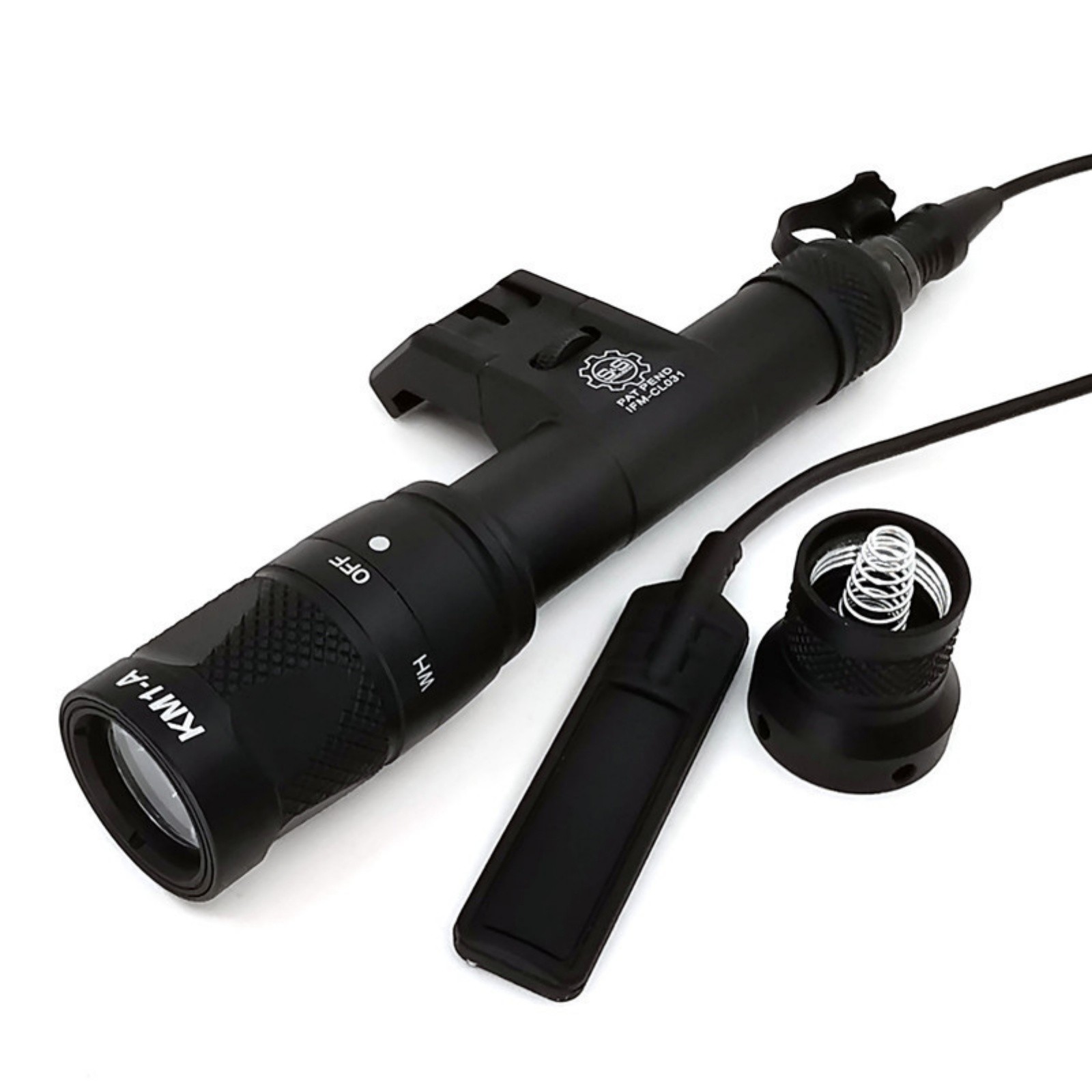 Tactical Weaponlight for M600V LED Strobe Pressure Switch 20mm Rail Mount