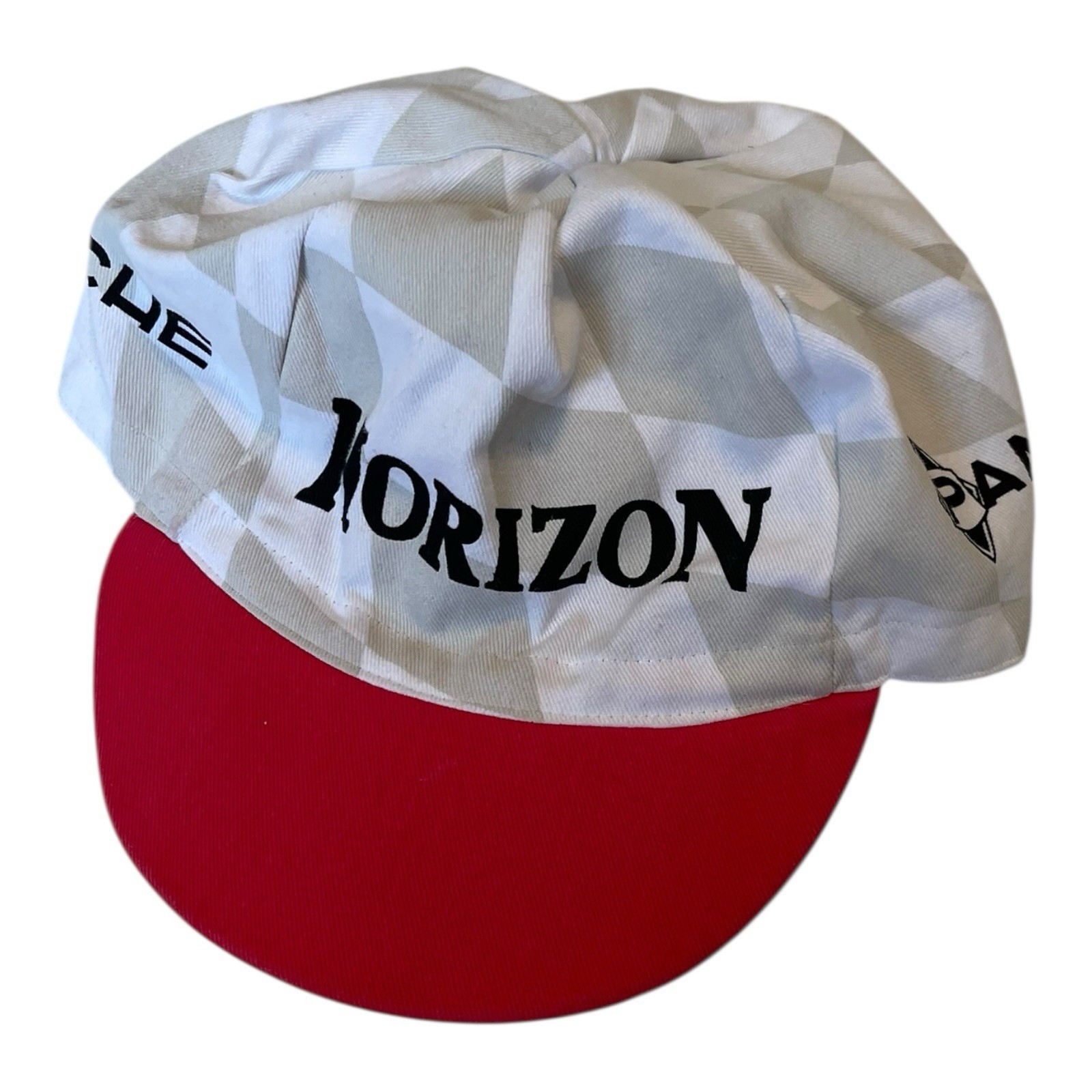 NEW Panache Cycling Cap White Horizon Organic Team Houndstooth