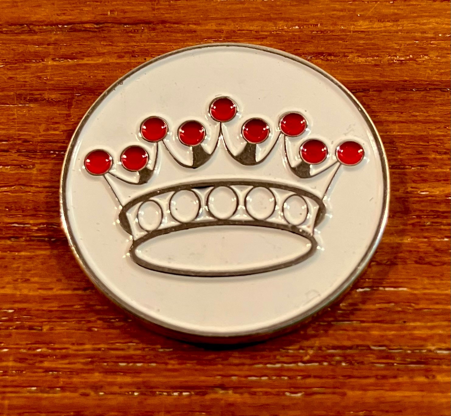 Pinmei Metal Crown Logo Golf Ball Marker