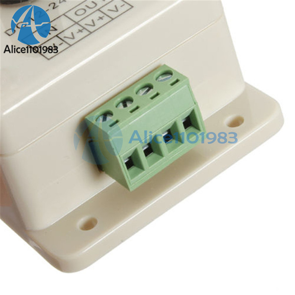 12V 8A PIR Sensor LED Strip Light Switch Dimmer Brightness Controller Power Save
