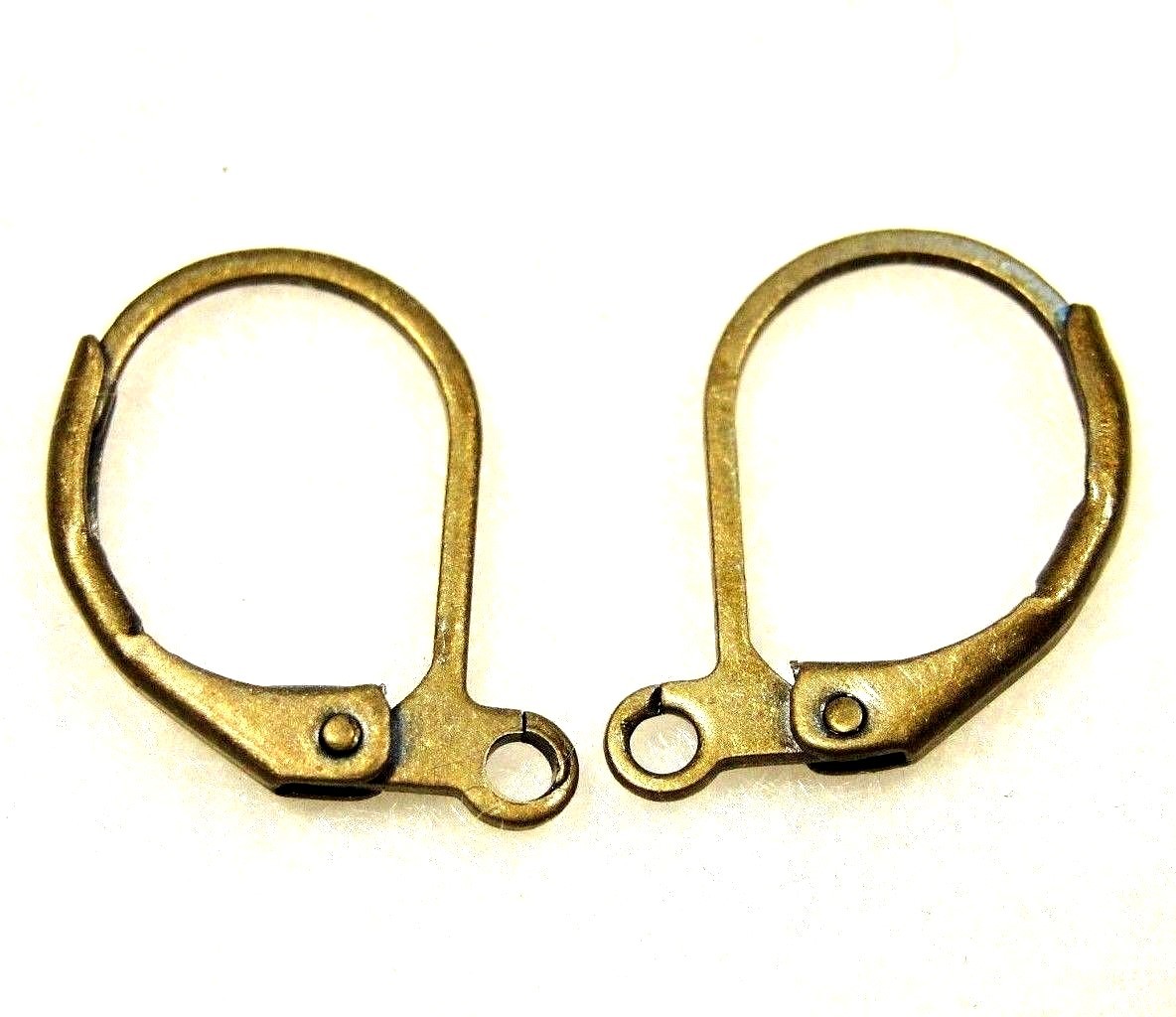 100Pcs. WHOLESALE Antique Bronze Leverback BRASS Earring Hooks  Tibetan Q0495